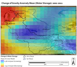 Aral Watershed Gravity Anomaly 