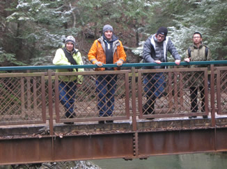 Graduate Students at Hocking Hills State Park