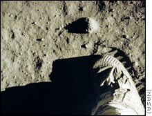Astronaut Buzz Aldrin walked on the moon in July of 1969 